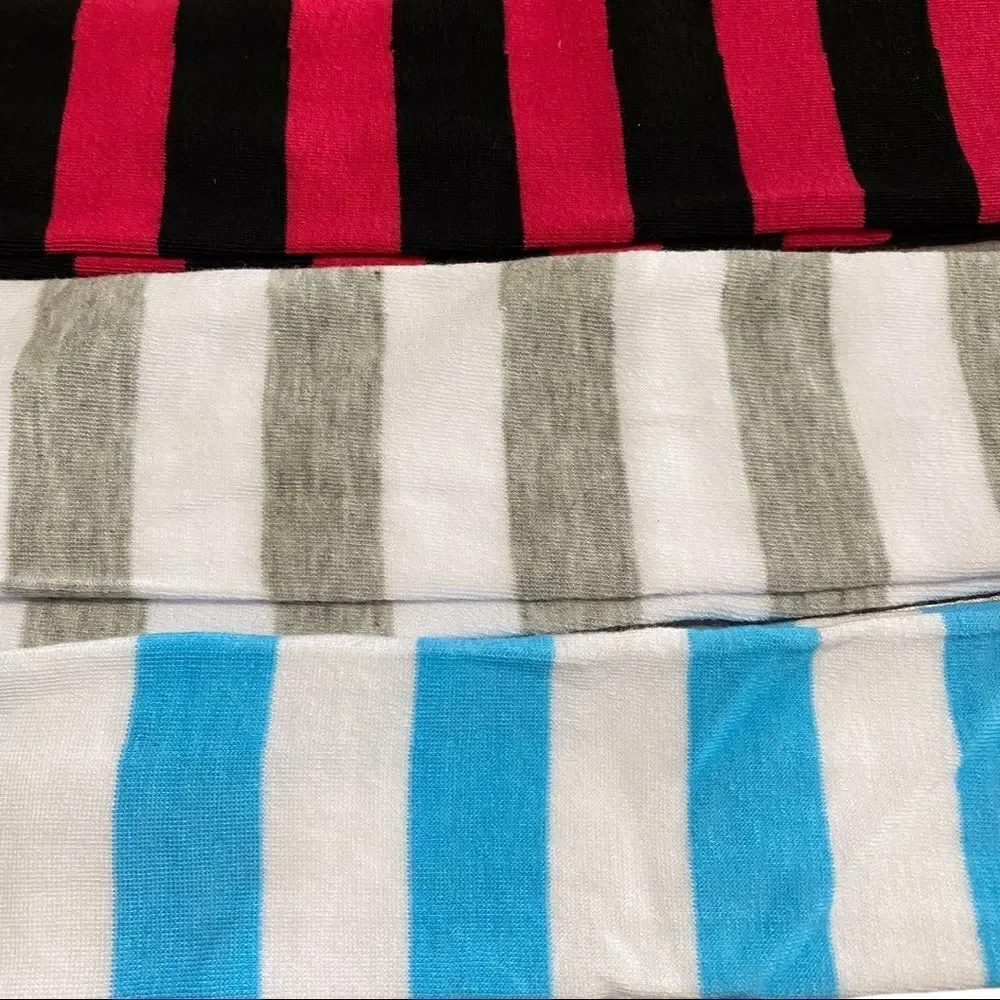 Blue Stripe Over Knee Socks NEW